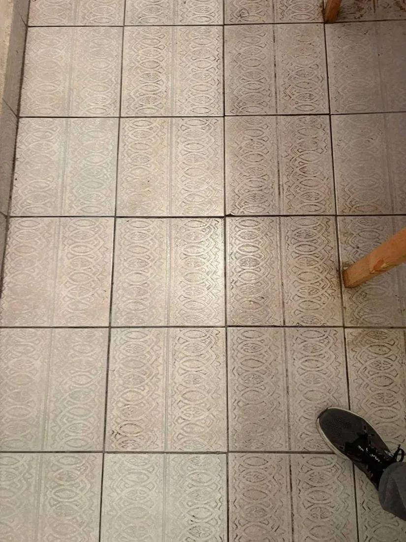 Mintás burkolat tisztítása, saját munkánk